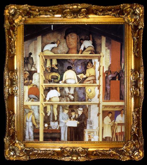 framed  Diego Rivera Process, ta009-2